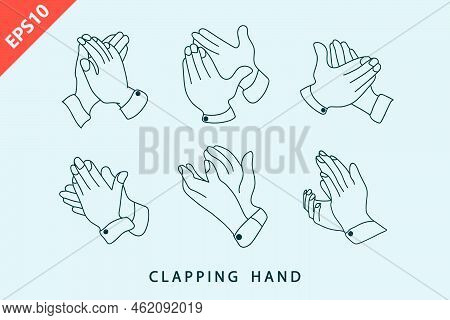 Hand Clapping Design Vector Icon Flat Modern Isolated Illustration