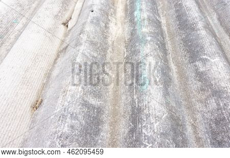 Slate Texture. Gray Background Close Up With Slate Roof Covering