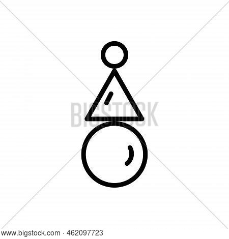 Black Line Icon For Equilibrium Balance Stasis Symmetry Stability Equality Steadiness Compare