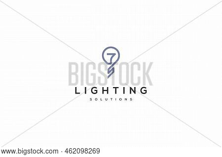 Template Logo Design For Lighting Product Or Production