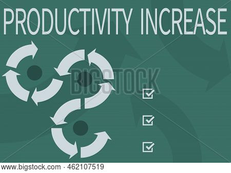 Handwriting Text Productivity Increase. Conceptual Photo Get More Things Done Output Per Unit Of Pro