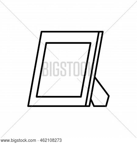 Outline Simple Photo Frame Icon In Black. Eps 10.. Rectangular Photo Frame Sign. Isolated Frames....