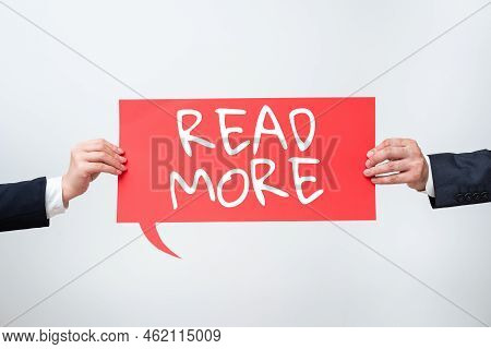Text Showing Inspiration Read More. Business Showcase Provide More Time Or Thorough Reading For A Sp