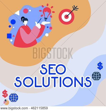 Inspiration Showing Sign Seo Solutions. Business Overview Search Engine Result Page Increase Visitor