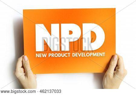 Npd New Product Development - Complete Process Of Bringing A New Product To Market, Acronym Concept 