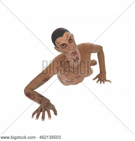 3d Rendering Of Biter Zombie Illustration Design