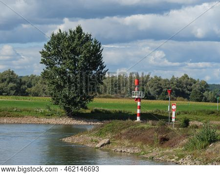 the city of Doesburg at the ijssel river