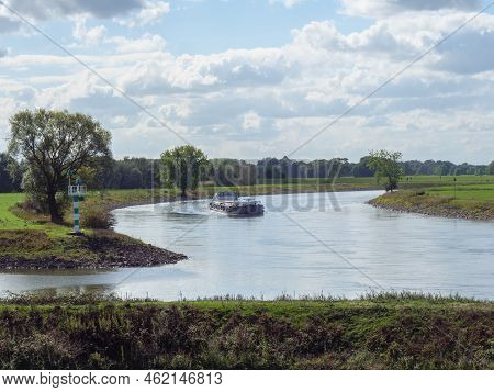 the city of Doesburg at the ijssel river