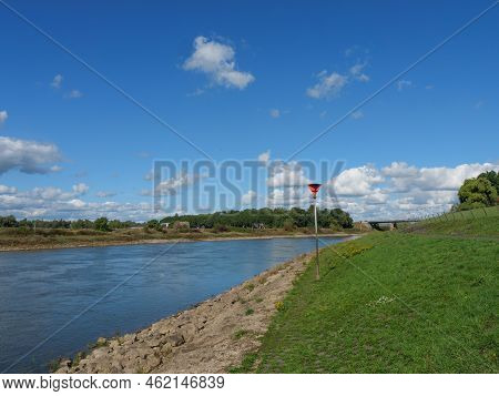 the city of Doesburg at the ijssel river