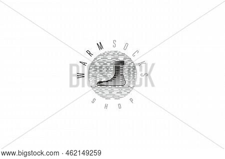 Template Logo Design Solution For Warm Socks Store Or Shop