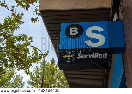 Felanitx, Spain; September 21 2022: Bank Branch Of The Company Banco Sabadell In The Majorcan Town O