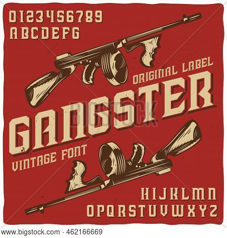 Vintage Label Typeface Named 