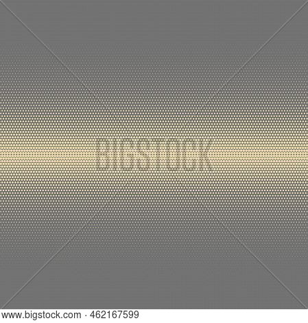 Geometric Modern Golden Pattern. Grayy And Golden Ornament With Dotted Elements. Geometric Abstract 