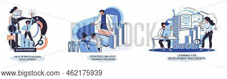 Help In Professional Development. Qualified Employee Training Program. Learning For Software Develop