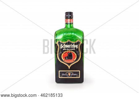 Kiev, Ukraine - November 15, 2021: Schwartzhog Hardenberg Bottle Isolated On White Background.