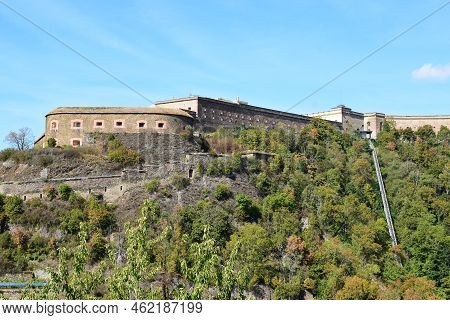 Festung Ehrenbreitstein, Prussian Fortress Above The Rhine In Koblenz