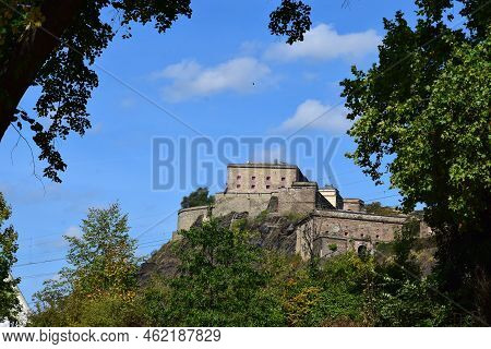 Prussian Fortress In Koblenz Above The Rhine, Festung Ehrenbreitstein