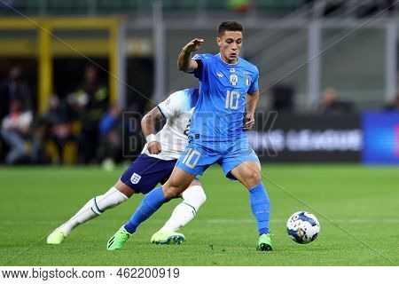 Giacomo Raspadori Of Italy During The Uefa Nations League League A Group 3 Match Between Italy And E