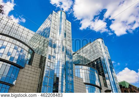 The European Parliament Buildings In Brussels, Belgium
