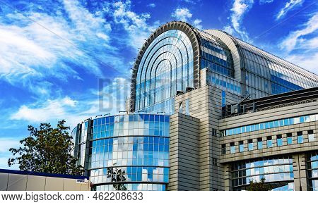 The European Parliament Buildings In Brussels, Belgium