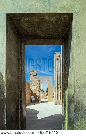 Luxor, Egypt, Africa-april 26, 2022: Aspects From The Karnak Temple Complex, A Mix Of Ancient Egypti