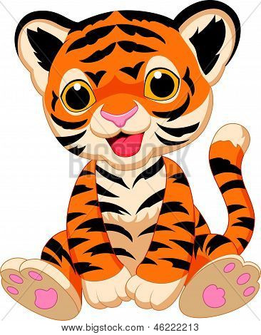 Cute tiger cartoon