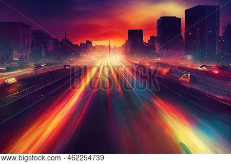 Anime Car Traffic Pollution Traffic Jam In The Morning And Evening In The Capital City Of Bucharest 