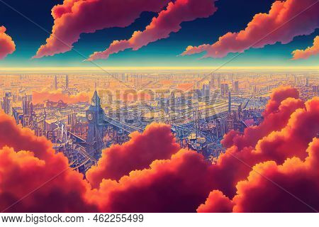 Anime London From Above , Anime Style U1 1