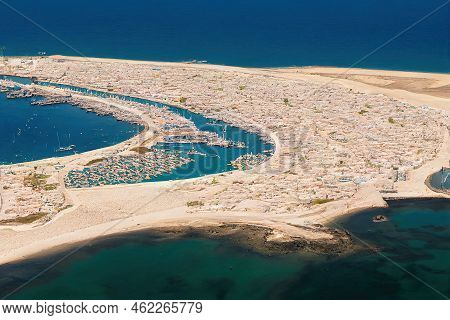 Arrecife Canary Islands June 29 2022 View Of The Residential Complex And The City Beach Of Reducto A