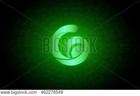 Radio Caca Crypto Currency Images. 3d Illustration.