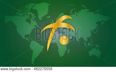 Fusion Virtual Currency Images. 3d Illustrations. Coin Logo
