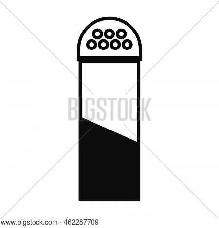 Icon Vector Food Line Illustration And Outline Salt Shaker Cooking Symbol. Seasoning Spice Restauran
