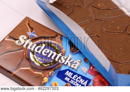 Kharkiv, Ukraine - November 3, 2021: Studentska Chocolate Bar Is A Popular Czech Chocolate Manufactu