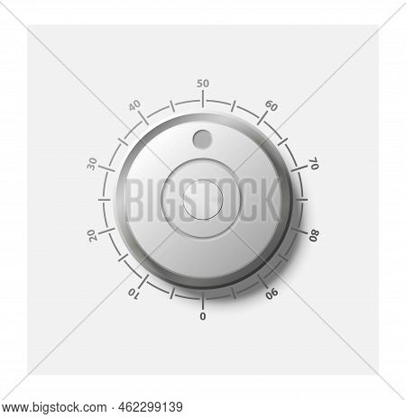 Adjustment Round Dial. Interface For Programs And Applications For Sound Processing. Player With Mus