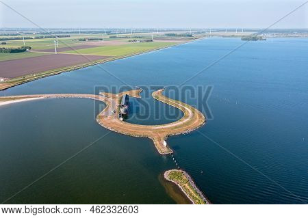 Aerial From The Tulip Island Near Zeewolde In The Netherlands