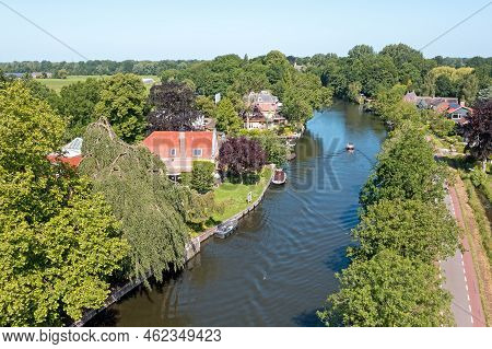 Aerial From The River Vecht Near Breukelen In The Netherlands