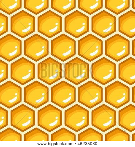 Seamless pattern con nido d'ape. Illustrazione vettoriale.