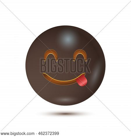 Tasty, Deliciuos, Yum. Vector Illustration. Realistic Emoticon. 3d Emoticon For Web. Vector Emoji. F