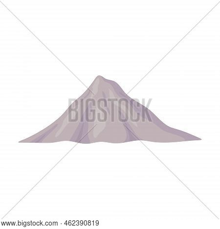 Building Materials Vector Illustration. Piles Of Construction Materials, Cement, Sand On White Backg