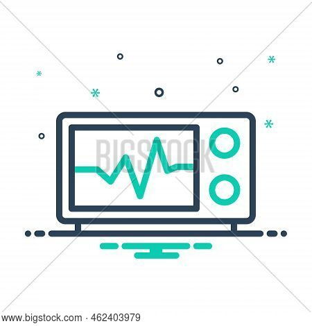 Mix Icon For Mhz Audio Computer Frequency Radio Signal Technology Wave Cardiology Electronic