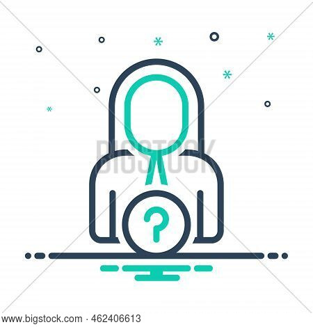 Mix Icon For Stranger Outsider Unknown Anonymous Guess Who Suspicious Anonymity Incognito User