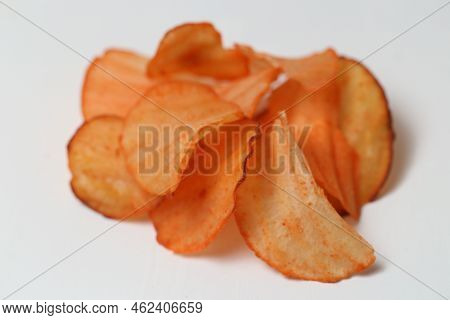 Keripik Singkong Or Cassava Chips Are Snacks Made From Sliced Cassava And Then Fried. Keripik Singko