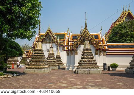 Bangkok, Thailand - February 22, 2020: Wat Pho (known Also As The Temple Of The Reclining Buddha) Is