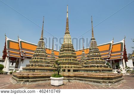 Bangkok, Thailand - February 22, 2020: Wat Pho (known Also As The Temple Of The Reclining Buddha) Is