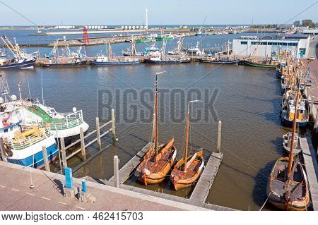 Aerial From The Fishing Harbor In Den Oever In The Netherlands
