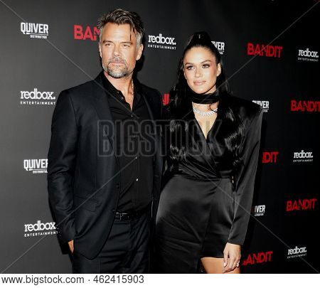 Josh Duhamel and Audra Mari at the Los Angeles premiere of 'Bandit' held at the Harmony Gold Theater in Hollywood, USA on September 21, 2022.