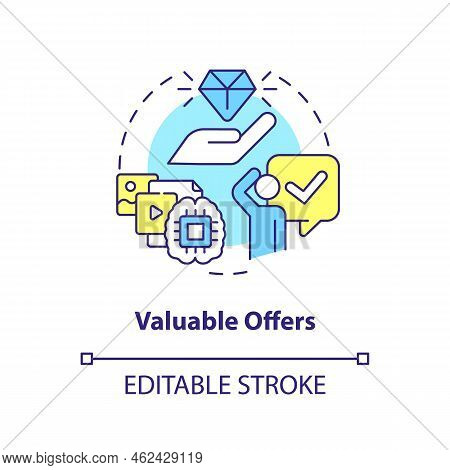 Valuable Offers Concept Icon. Customer Interest. Lead Nurturing Campaign Abstract Idea Thin Line Ill