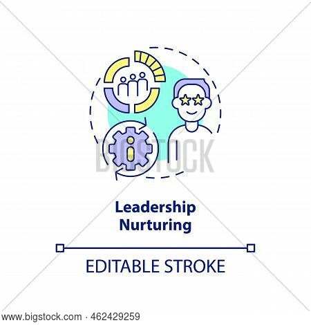 Leadership Nurturing Concept Icon. Benefits Of Calculators. Lead Retention Abstract Idea Thin Line I