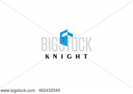 Template Simple Knight Vector Logo Design Solution
