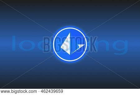 Loopring Virtual Currency Images. 3d Illustrations. Coin Logo
